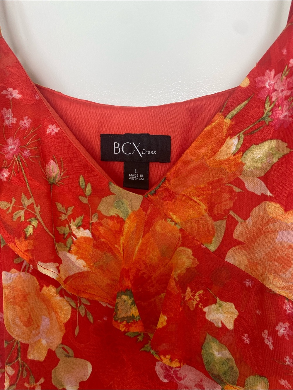 BCX Red Floral High-Low Ruffle Dress - Picture 4 of 4
